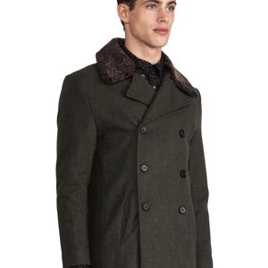 Men's Timo Weiland NY Vintage Military Peacoat